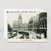 Old Briefkaart - Liverpool St Station, Londen (Voorkant / Achterkant)