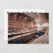 Old Briefkaart - Liverpool St Station, Londen (Voorkant / Achterkant)