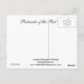 Old Briefkaart, Londen, Ealing Broadway Briefkaart (Achterkant)