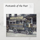Old Briefkaart - London Motor Bus (Voorkant / Achterkant)