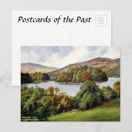 Old Briefkaart - Lough Gill, Co Sligo, Ierland (Voorkant / Achterkant)
