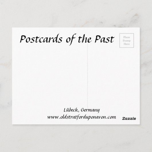 Old Briefkaart - Lübeck, Duitsland (Achterkant)