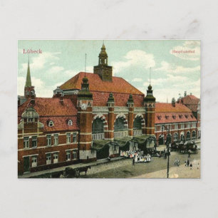Old Briefkaart - Lübeck, Duitsland
