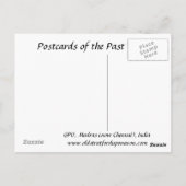 Old Briefkaart - Madras (Chennai), India (Achterkant)