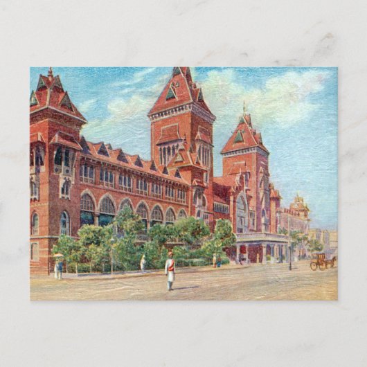 Old Briefkaart - Madras (Chennai), India (Voorkant)