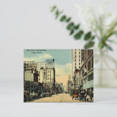 Old Briefkaart - Main Street, Dallas, Texas (Staand voorkant)