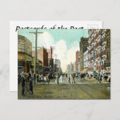 Old Briefkaart - Main Street, Dallas, Texas (Voorkant / Achterkant)