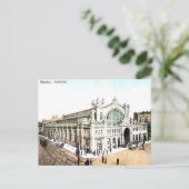 Old Briefkaart - Market Halls, Warschau, Polen (Staand voorkant)