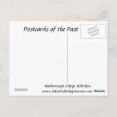 Old Briefkaart - Marlborough College, Wiltshire (Achterkant)