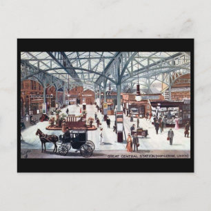 Old Briefkaart - Marylebone Station, Londen