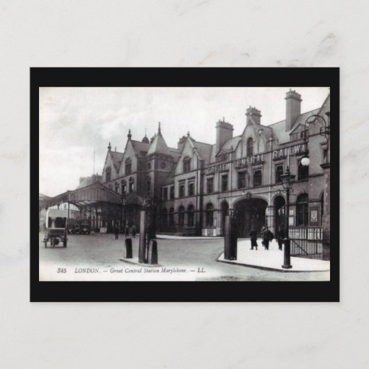 Old Briefkaart - Marylebone Station, Londen (Voorkant)