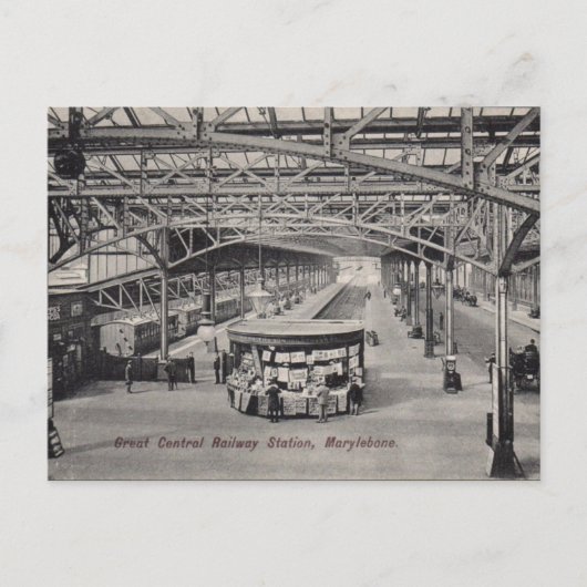 Old Briefkaart - Marylebone Station, Londen (Voorkant)