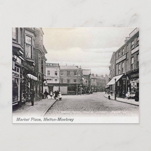 Old Briefkaart - Melton Mowbray, Leicestershire (Voorkant)