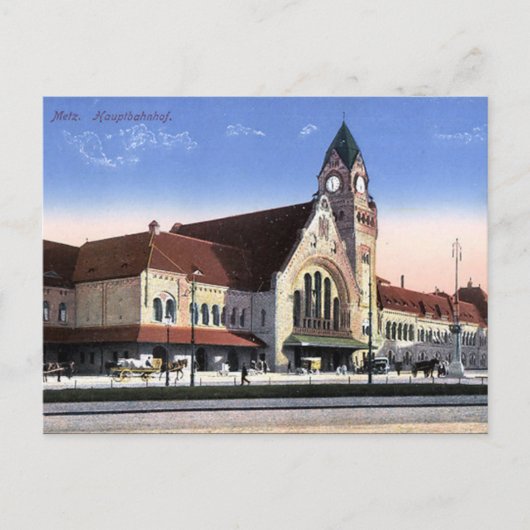 Old Briefkaart - Metz, Frankrijk (Voorkant)