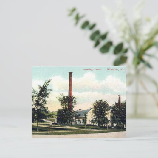 Old Briefkaart - Milwaukee, Wisconsin, VS (Staand voorkant)