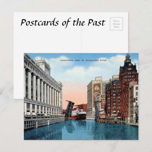 Old Briefkaart - Milwaukee, Wisconsin, VS (Voorkant / Achterkant)