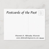 Old Briefkaart - Milwaukee, Wisconsin, VS (Achterkant)