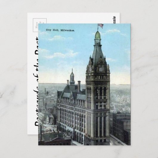 Old Briefkaart - Milwaukee, Wisconsin, VS. (Voorkant / Achterkant)