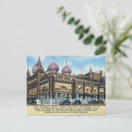 Old Briefkaart - Mitchell, South Dakota (Staand voorkant)