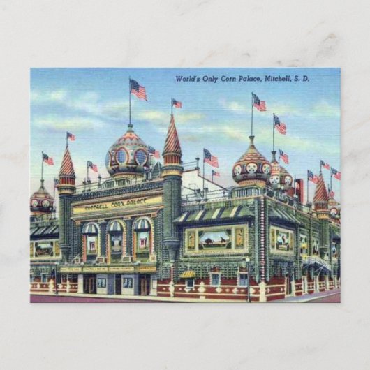 Old Briefkaart - Mitchell, South Dakota (Voorkant)