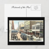 Old Briefkaart, Montreal, St Catherine Street Briefkaart (Voorkant / Achterkant)