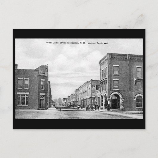 Old Briefkaart - Morganton, North Carolina, Vereni (Voorkant)