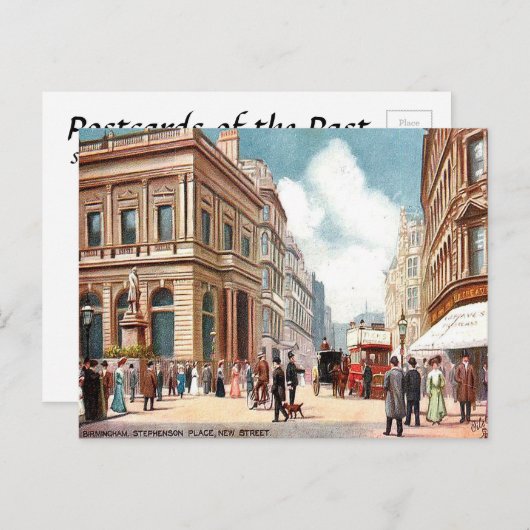 Old Briefkaart - New Street, Birmingham (Voorkant / Achterkant)