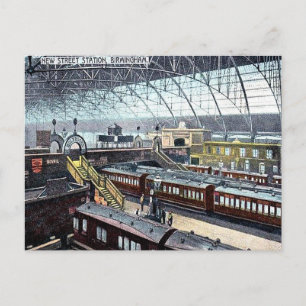 Old Briefkaart - New Street Station, Birmingham