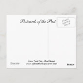 Old Briefkaart, New York City, 42nd Street Briefkaart (Achterkant)