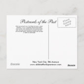 Old Briefkaart, New York City, 5th Avenue Briefkaart (Achterkant)