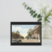 Old Briefkaart, New York City, 7e Ave op 126e Stre Briefkaart (Staand voorkant)