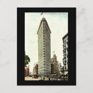 Old Briefkaart, New York City, Flat Iron Building Briefkaart