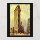 Old Briefkaart, New York City, Flatiron Building Briefkaart (Voorkant)
