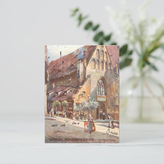 Old Briefkaart - Nuremberg, Duitsland (Staand voorkant)