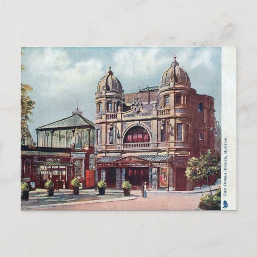 Old Briefkaart - Opera House, Buxton, Derbyshire. (Voorkant)