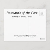 Old Briefkaart - Paddington Station, Londen (Achterkant)