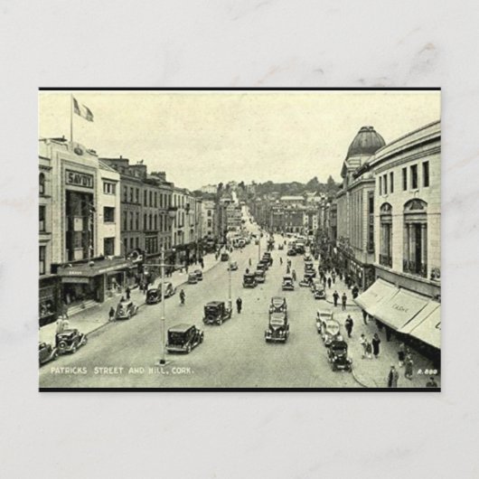 Old Briefkaart - Patricks St, Cork, Ierland (Voorkant)