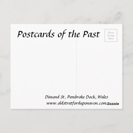 Old Briefkaart - Pembroke Dock, Wales (Achterkant)