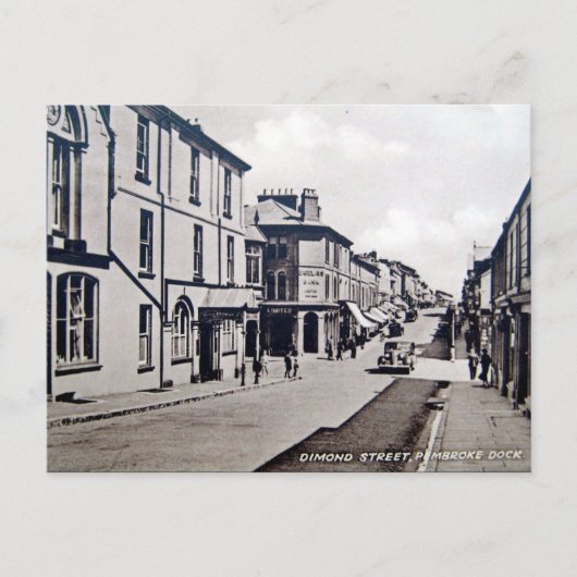 Old Briefkaart - Pembroke Dock, Wales (Voorkant)