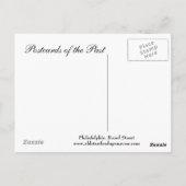 Old Briefkaart - Philadelphia, Broad Street (Achterkant)