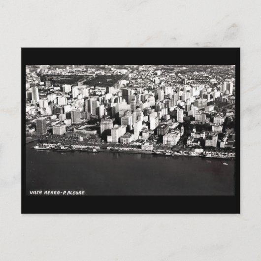 Old Briefkaart - Porto Alegre, Brazilië. (Voorkant)