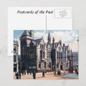 Old Briefkaart - Post Kantoor, Halifax, Yorkshire (Voorkant / Achterkant)