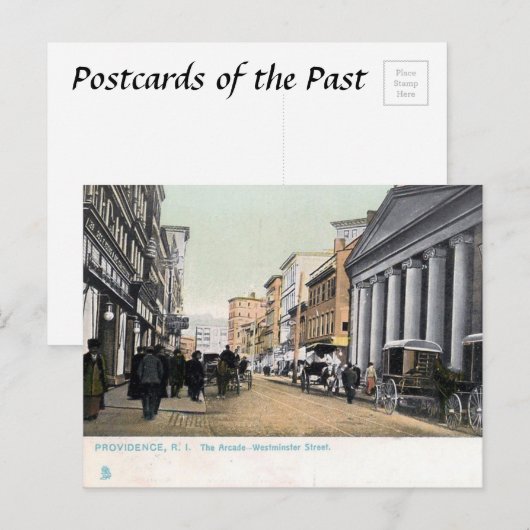 Old Briefkaart - Providence, Rhode Island, Verenig (Voorkant / Achterkant)