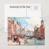 Old Briefkaart - Queen Street, Auckland, Nieuw-Zee (Voorkant / Achterkant)