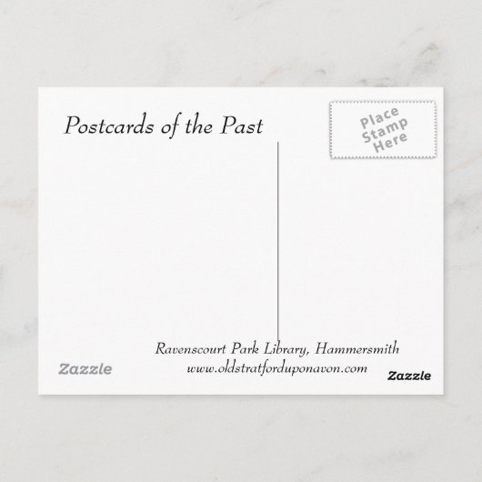 Old Briefkaart - Ravenscourt Park Library, Hammers (Achterkant)