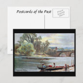 Old Briefkaart - River Dee, Chester, Engeland (Voorkant / Achterkant)