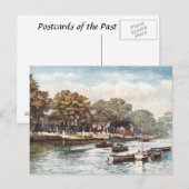Old Briefkaart - River Dee, Chester, Engeland (Voorkant / Achterkant)