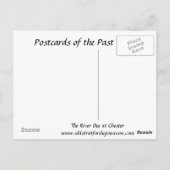 Old Briefkaart - River Dee, Chester, Engeland (Achterkant)