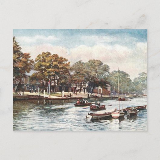 Old Briefkaart - River Dee, Chester, Engeland (Voorkant)