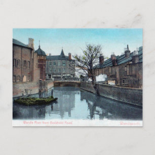 Old Briefkaart - River Wandle, Londen